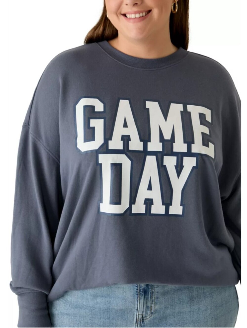 Various Sizes- Oversized Game Day Graphic Sweatshirt By Cold Crush- NWT